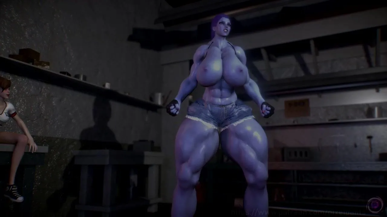 Porn Widowmaker Works Out (Muscle Growth Animation) Video