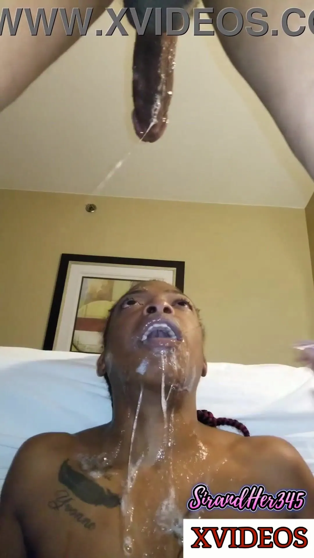 Porn Small BLACK life sized SEX TOY SLAPPED pleased sexy SPIT throat drops  to its Knees SUCKING large EBONY penis An BALLS drooling Saliva WHORE opens  HOLES wide for GUY MEAT Video