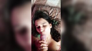 Banged Step Sister In Throat, Takes Cum On Face