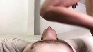 Facesitting climax - ( real amateur pair )