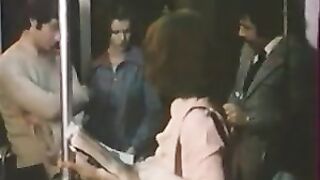 Foursome in metro - Brigitte Lahaie - 1977