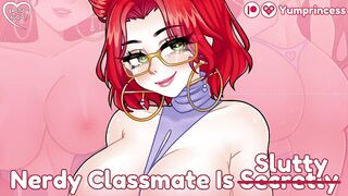 Nerdy Gal from Class is Secretly a Nympho! AUDIO MANGA - Erotic Roleplay - POV Audio Manga